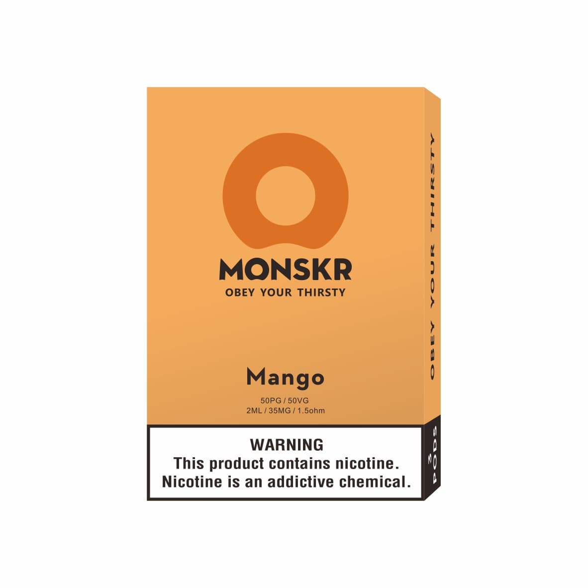 MONSKR 蒙斯科 大嘴怪 一代煙彈 熱帶芒果 (1盒3入)