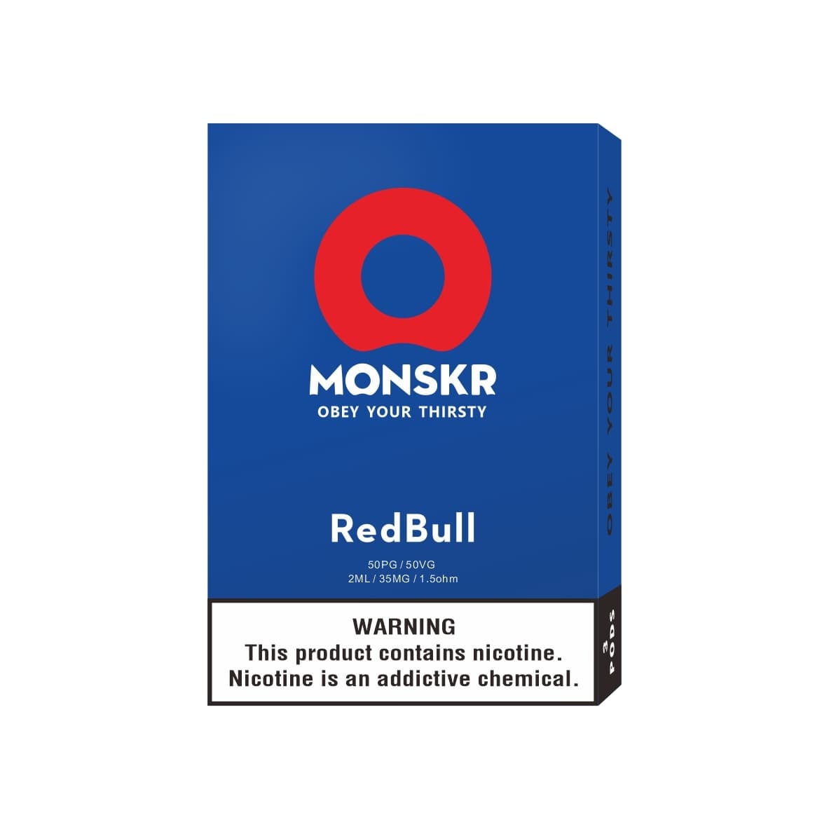 MONSKR 蒙斯科 大嘴怪 一代煙彈 紅牛 (1盒3入)